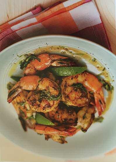 Simply Grilled Shrimp with Lime The Sugar Impact Diet Cookbook, Grand Central Life & Style 2015 Makes 4 servings 1-1/2 pounds large shrimp, peeled and deveined 1 tablespoon olive oil