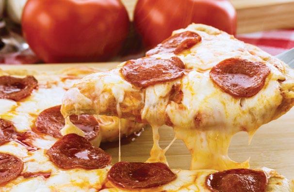 meats; Italian style sausage, bacon bits, pepperoni and Canadian Style bacon topped with fresh mozzarella...fulfillment! 24.5 oz. Fresh Shredded Cheese!