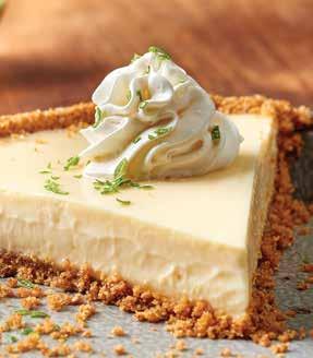 Chocolate and Caramel Sauce, Peanuts and Whipped Cream. 8.49 Key Lime Pie 6.