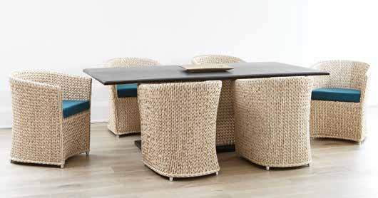 shown in brown weave GRENADA COLLECTION DINING
