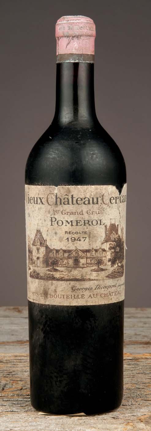 Château Latour 1945 One top shoulder, two very high shoulder, three high shoulder level; four labels torn, five damp stained, one modern label; four capsules torn, four corroded; one top of cork