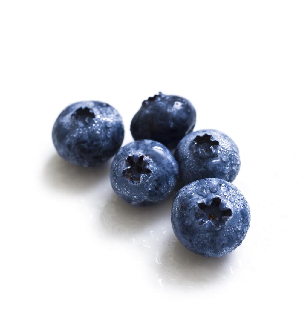 Blueberries are an example of a simple fruit. One fruit develops from the ovary of each flower.