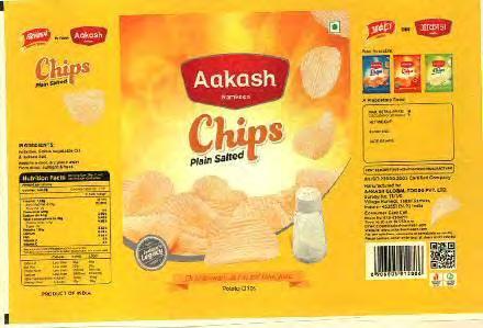 2722803 22/04/2014 AAKASH GLOBAL FOODS PRIVATE LIMITED VILLAGE BADA BANGADA, OPP. GOMATGIRI TEMPLE, AIRPORT ROAD, INDORE-452 001 (M.P.) MANUFACTURERS AND MERCHANTS A PRIVATE LIMITED COMPANY INCORPORATED UNDER INDIAN COMPANIES ACT.