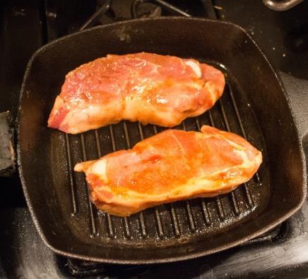 chops) 6 pork chops, trimmed Marinate and then grill or bake Grilling Thin Pork Chops: