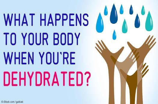Dehydration Loss of fluids Happens at any time, to anyone Urine, sweat and breathing Signs/symptoms
