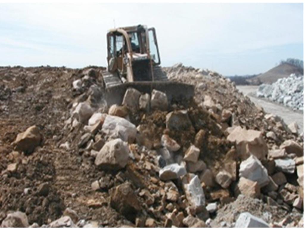 Site preparation: Strike-off This option requires a single pass of equipment to level
