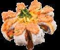 amandes effilées Duck liver California roll California roll au foie gras Inari Sushi with tuna