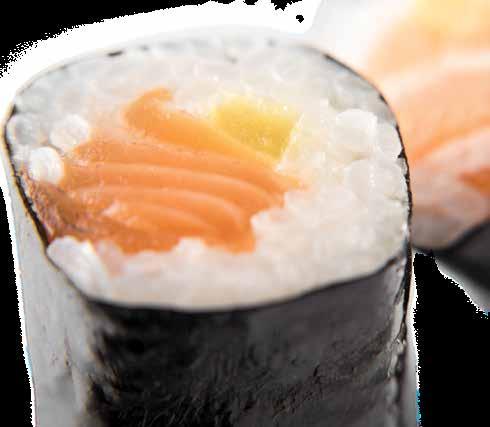 Maki Futomaki Japanese rice with filling of your choice wrapped in Nori seaweed