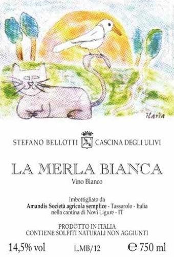 La Merla Bianca Grapes: 50% Sauvignon Blanc; 50% Gewurztraminer Vineyard: at the top of one of the highest hills of Gavi region, from our Montemarino vineyard; cultivated using biodynamic methods