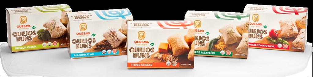 Quejos Buns Three Cheese Line A Panini sized moist, chewy artisan bun rich in cheesy goodness with classic global-village flavours!