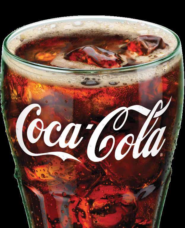 Beverages COCA-COLA FOUNTAIN DRINKS 20 OZ. 4 32 OZ. 5.5 FRESH-BREWED ICED TEA 20 OZ. 4 32 OZ. 5.5 DASANI BOTTLED WATER 5 ITALIAN SODA 20 OZ. 5 32 OZ.