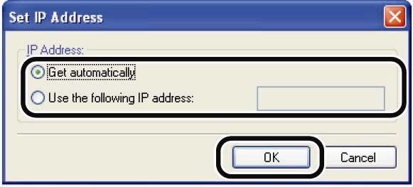 Nhập địa chỉ IP của máy in muốn install rồi click OK.