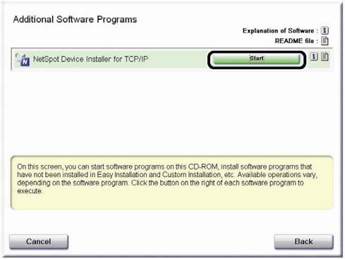 Administrator hoặc user có quyền tương đương - Cho đĩa CD-ROM vào ổ đĩa - Click vào additional Software Programs - Click Start 2.