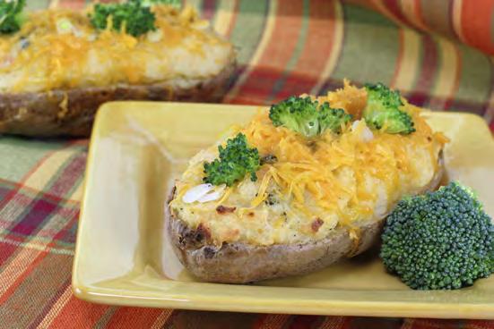 Twice-Baked Potatoes These should be made with some of the larger potatoes from your garden. Kids love to mash!