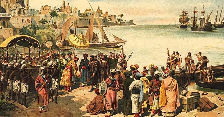 WITH INDIAN OCEAN STATES When da Gama arrived in India in 1498, the Portuguese did not make a sizeable impression.