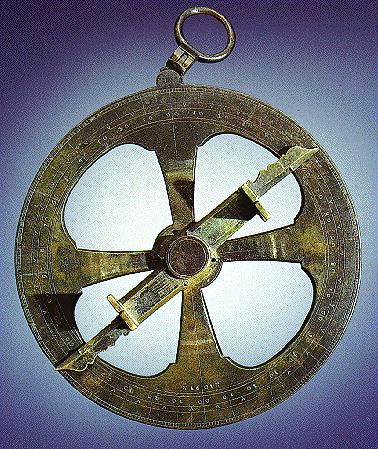 The astrolabe was an instrument used to determine a ship s