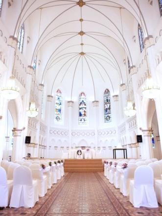 Wedding Solemnization Seal your commitment of eternal love at this one-of-a-kind historical national monument of Singapore with the 18 th century glass as the backdrop completed with Watabe Wedding