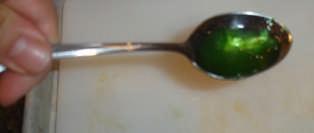 temperature on the spoon. If it thickens up to the consistency I like, then I know the jam is ready.