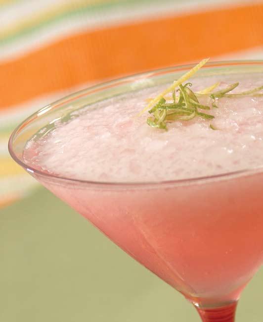VIP Cosmopolitan blended. Serve 1/8 cup cranberry juice 1/2 lime, peeled 1 cup ice optional: 1/4 cup citrus vodka optional: 2 1/2 tbsp.