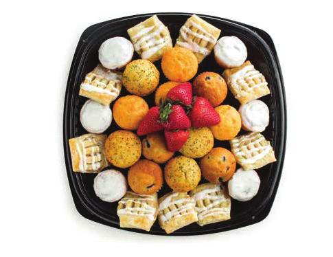 12 thumbprint cookies drizzled with seasonal icing Breakfast Tray (serves up to 24)...19.