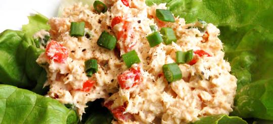 Tuna Salad Tuna salad is a great source of protein and omega-3s to add into your day. This recipe is easy to whip up in a pinch and is relatively cheap as well.