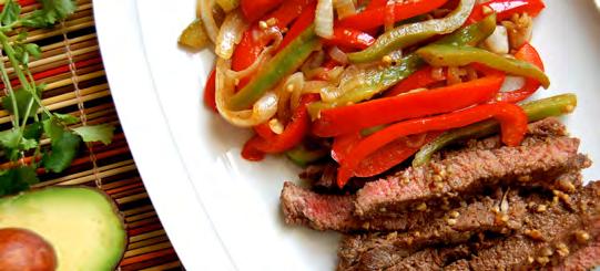 Steak Fajitas Flavorful fajitas with seared steak, onions, and bell peppers are simple to make at home and can be enjoyed by everyone around the table.