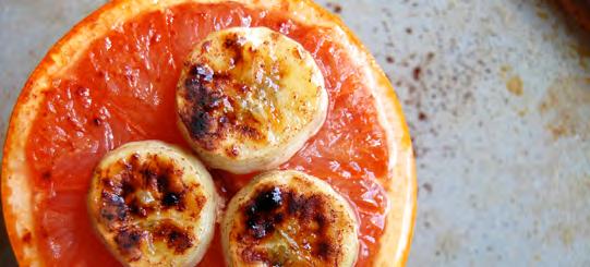 Broiled Grapefruit with Honey Broiled grapefruit is a delicious warm snack or breakfast for a cold day.