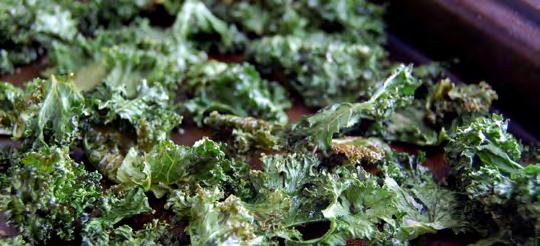 Kale Chips Crispy and salty. My favorite combination for a late afternoon snack. Baked kale chips are one of the healthiest options you could reach for when that salty craving comes around.