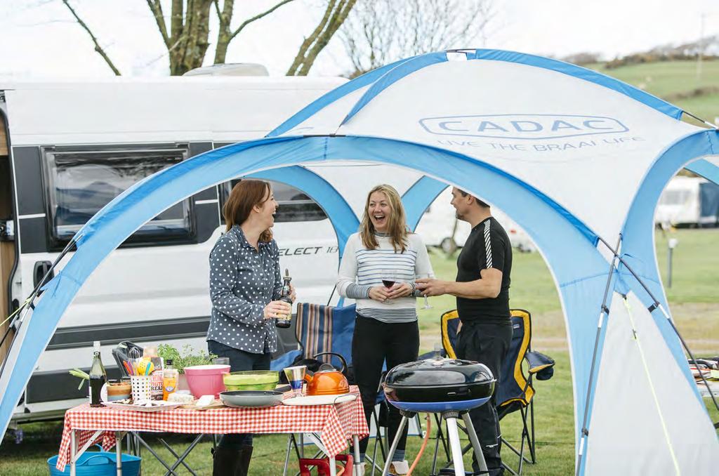 Product Code: 957285 CADAC SHELTER A barbecueing necessity, the Cadac Shelter provides the perfect retreat from the ever-changing British weather!