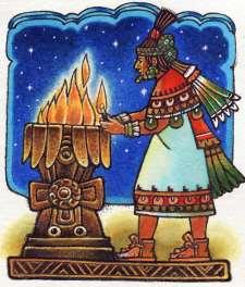 Aztecs would fast, and let their fires go out.