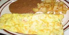 PANCAKES Plates served with beans,