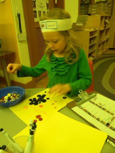 Morning work may consist of counting, recognizing and writing numbers.