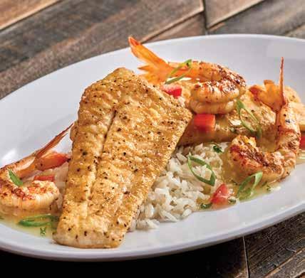 .. Shrimp & Veggie Skewer, Shrimp New Orleans and our Bourbon Street Mahi Mahi. 24.