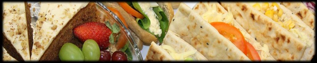Working Lunch Buffet @ 4.25 per person Selection of vegetarian & meat sandwiches Scone with jam & butter, crisps Finger Buffet 1 @ 4.