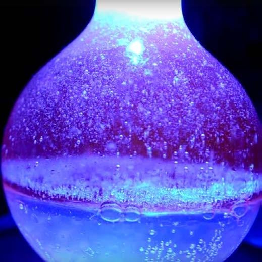 UV Lava Lamp You may have seen lava lamps used as a way of lighting rooms and creating atmosphere. In this activity you can make a version of the lava lamp that does not require mains power.