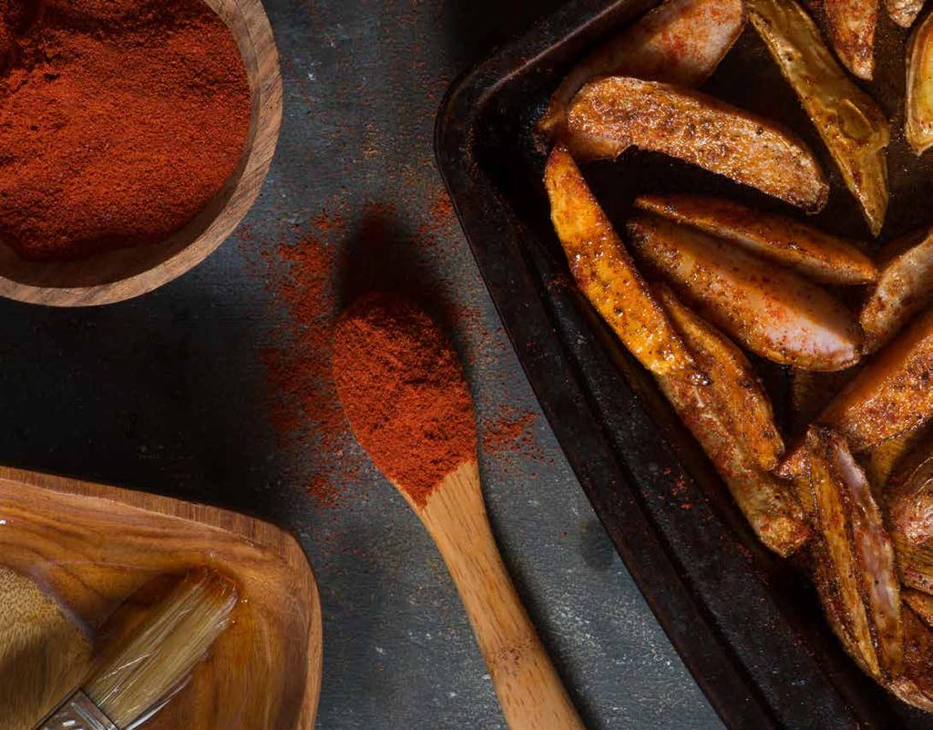 The smoky-sweet flavor and deep rich color of our smoked paprika result from its meticulous