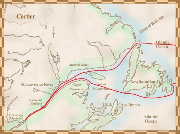 Jacques Cartier explored the northern part of North America giving France its first claim to land in North