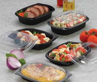 Feature Polypropylene bases and lids Clear lids Design: shapes and ribbing Variety of sizes Single- or multi-compartment Leak resistant lid and base enclosures Some polypropylene lids have Clear