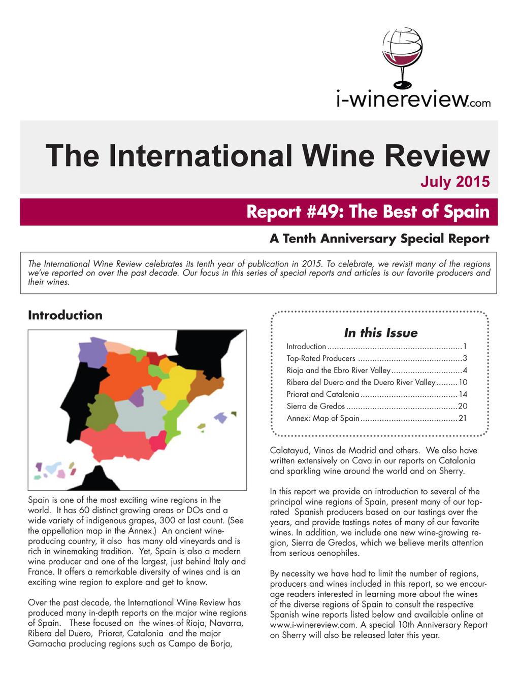 The international Wine Review Report #49: The Best of Spain