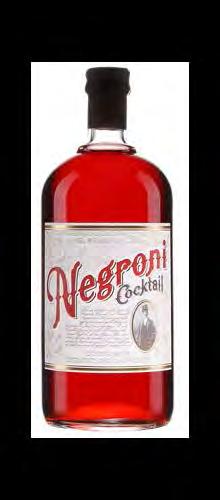 NEGRONI COCKTAIL 1 litre / 200ml The Negroni made according to the ancient custom of Count Negroni now comes premixed in a bottle.