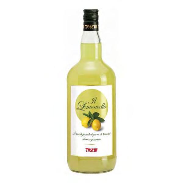 LEMONCELLO 500ml / 700ml / 1.5lt Lemoncello Toschi is made naturally by steeping natural lemon peel in alcohol, without added preservatives or colouring. It alcohol content is 28% by volume.