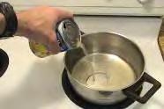 . Pour the pan drippings into