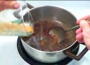 6. As soon as the pot comes to a boil, slowly add and stir in the corn
