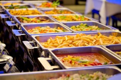 Service set up for banqueting usually involves menu components being precooked (hot meals) trayed up, re-thermalised and stored in heated units sometimes referred to as hot boxes.