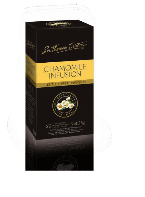 INFUSIONS INFUSIONS 25 s 25 s 25 s PEPPERMINT INFUSION CHAMOMILE