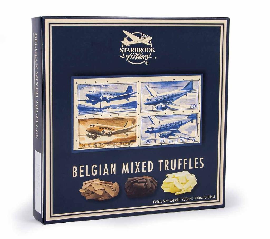 Mixed truffles 402531: Mixed truffles 200g Milk, dark & praliné Gift box