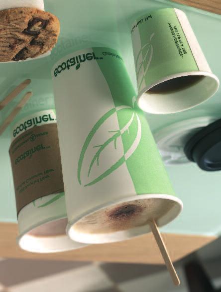Ecotainer Hot Drink Cups Ecotainer Paper Hot Drink Cups are made using paper from forests that are certified by the Sustainable Forestry Initiative (SFI ).