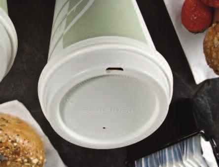 The PLA-based coating also allows the cups to compost in municipal and commercial composting facilities.