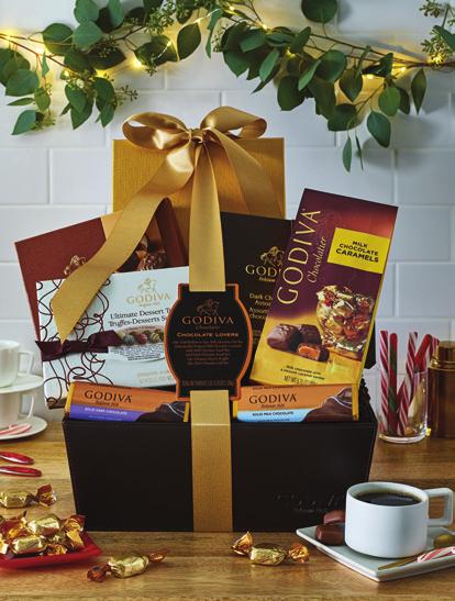 PRE BLISS GIFT BASKET Wrapped Dark Chocolate Lava Signature Truffle Gift Box (12 pc) Cake Truffles