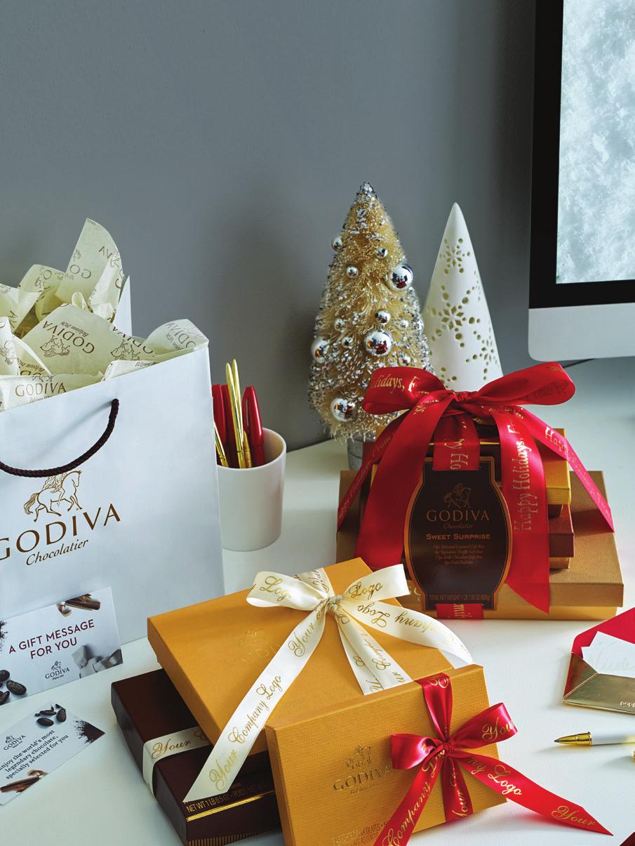 HO LIDAY PER SO N ALIZATION Make Your Gift Memorable Want to really stand out? GODIVA makes it easy with a variety of ways to personalize your holiday business gifts.